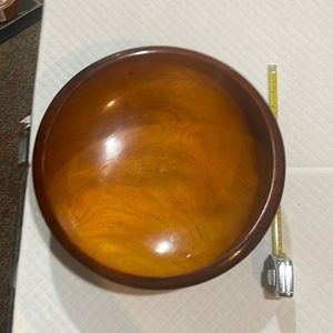 14” round wooden bowl